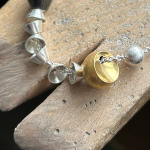 Silver Handmade Beaded Necklace