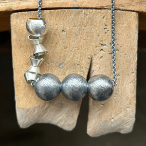Silver Handmade Beaded Necklace