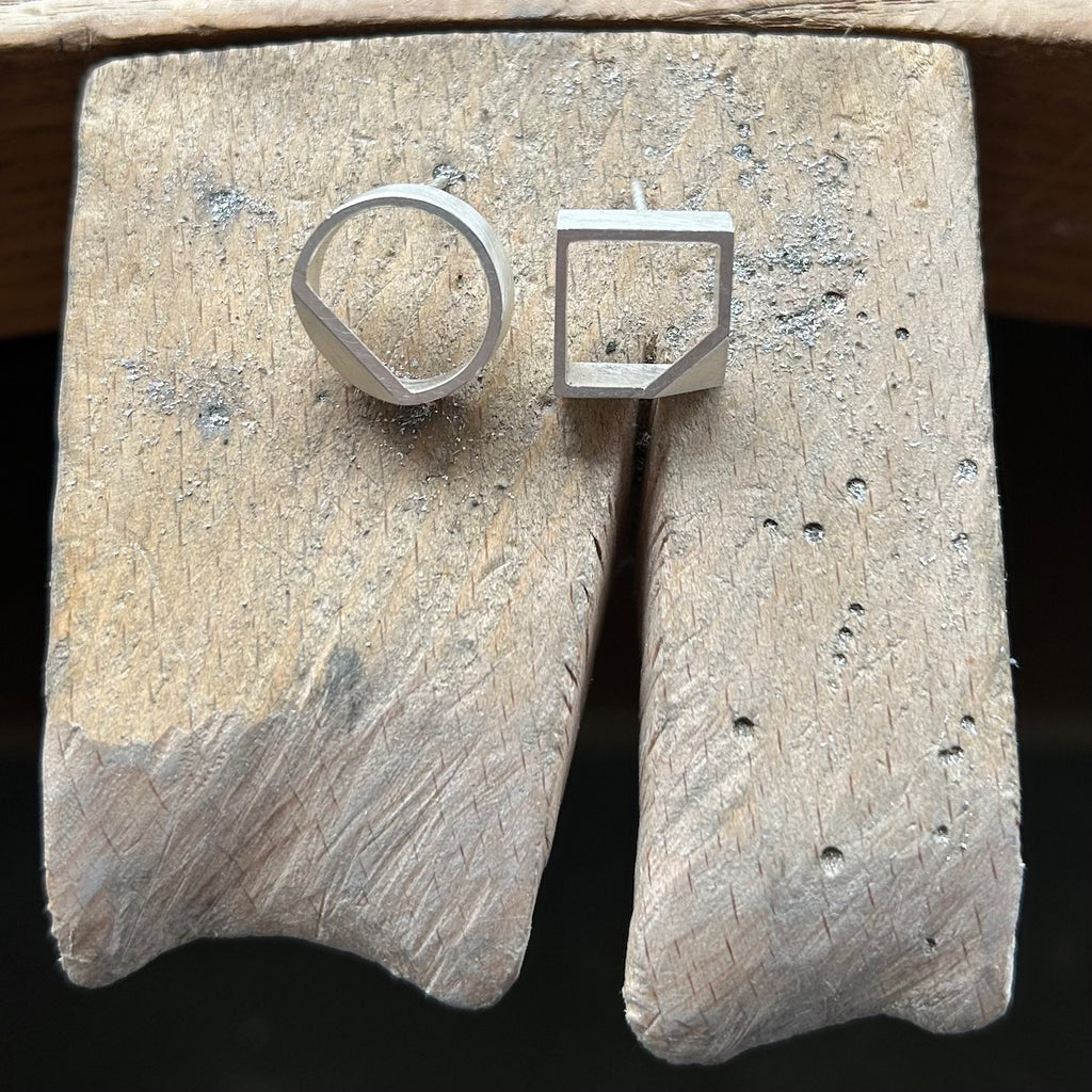 Pair of Silver Brooches