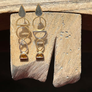 Totem Asymmetric Earrings NYC