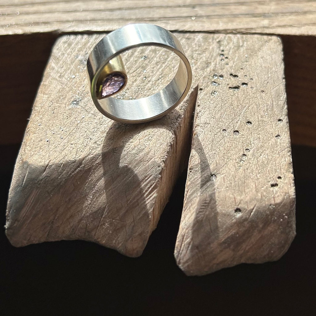 Signature Inside Ring with Amethysts NYC