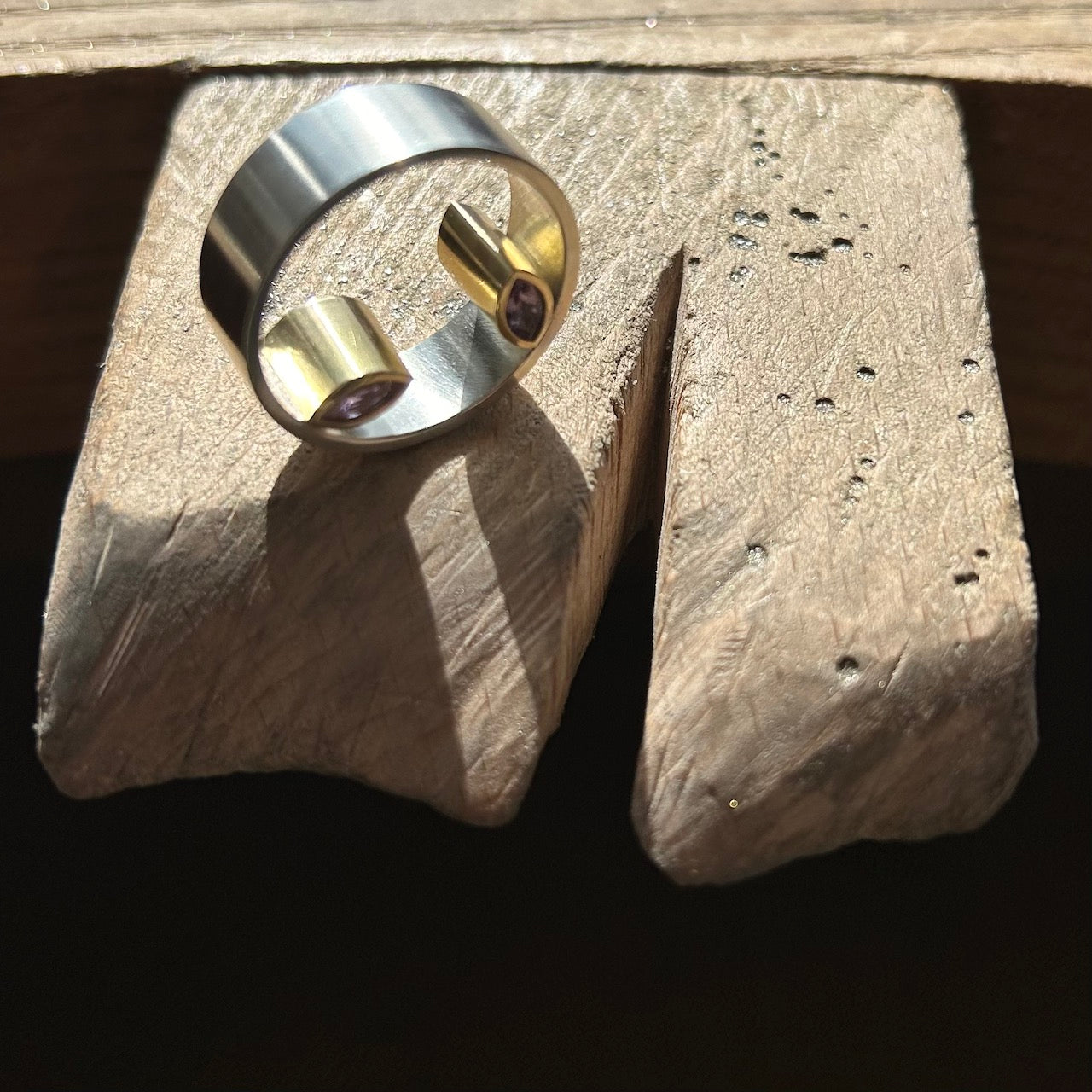 Signature Inside Ring with Amethysts NYC
