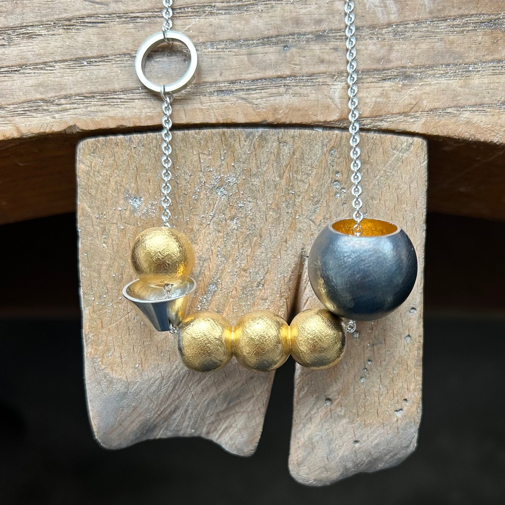 Silver Handmade Beaded Necklace