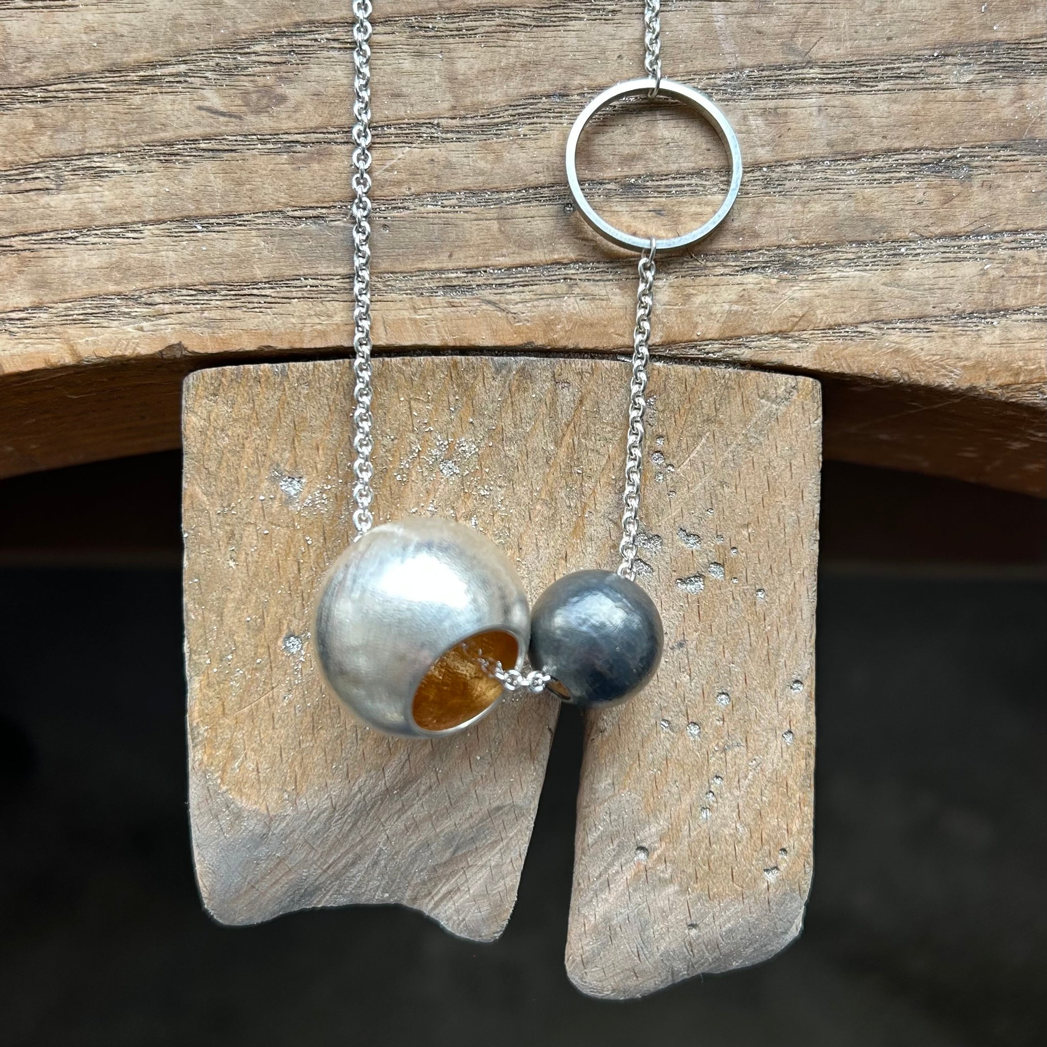 Silver Handmade Beaded Necklace