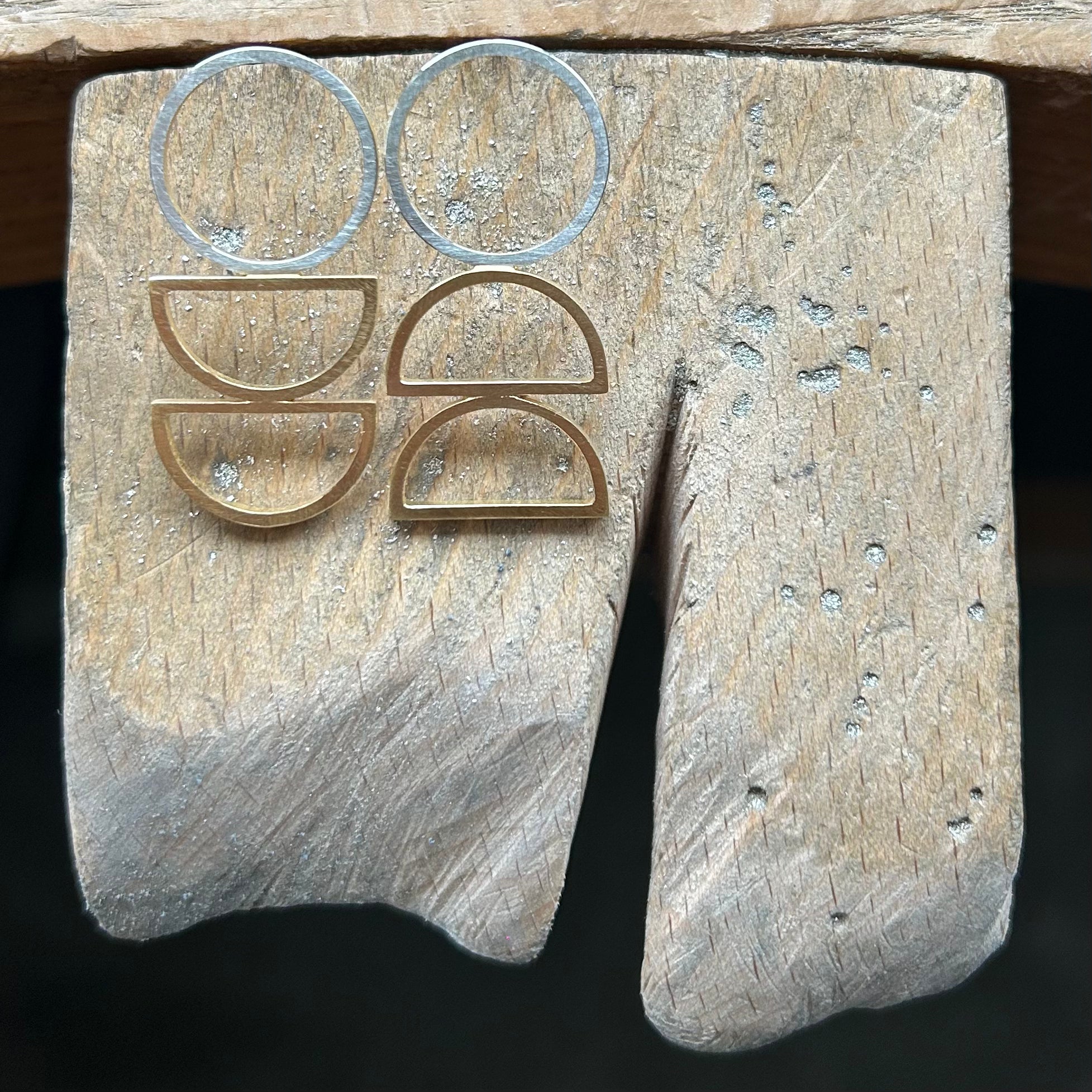 Calyx Triple Edit Earrings with Gold Vermeil