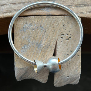 Single Bangle with Cone & Bead