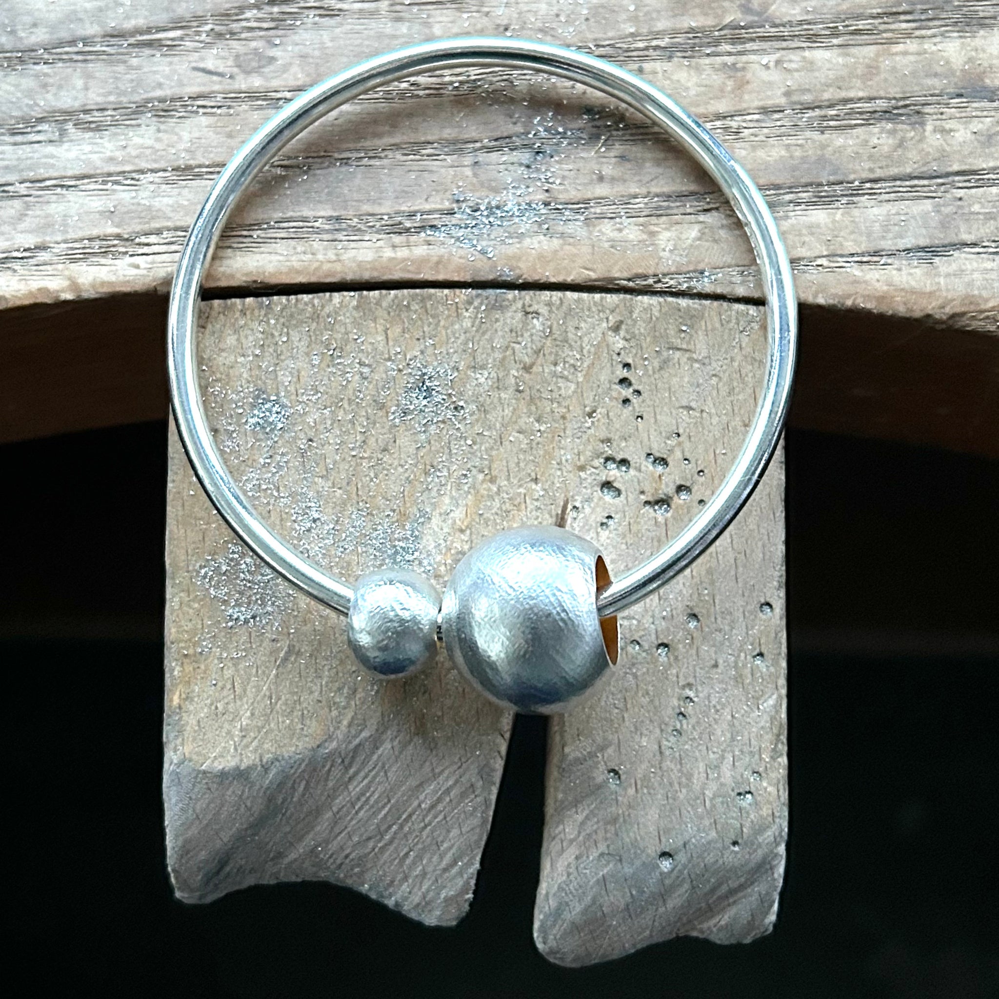 Round Double Bead Bangle