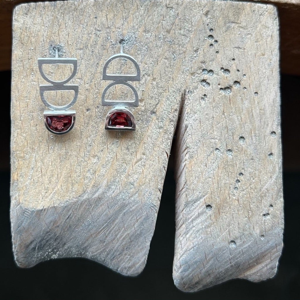 Triple Calyx with Mozambique Garnets