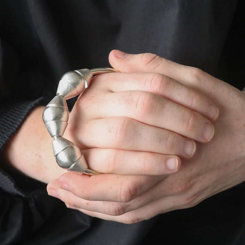 Large Cone & Sphere Bangle NYC