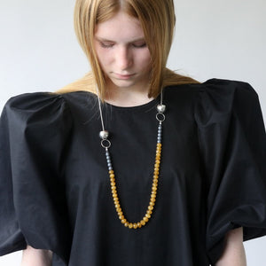 Citrine Long Beaded Necklace NYC