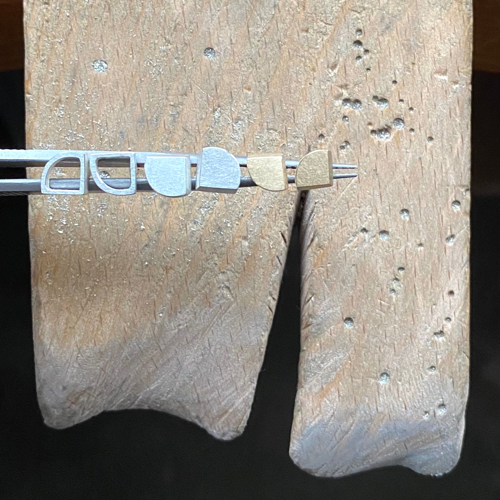 Silver Arc Studs