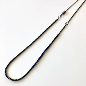 Long Beaded Necklace, Lapis Lazuli