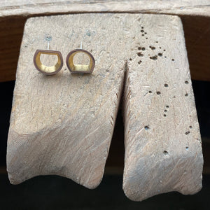 Tunnel Studs, Gold Plated (inside)