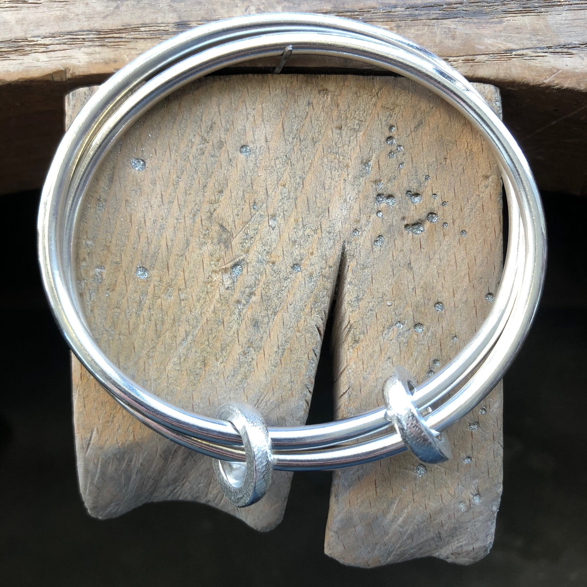 Double Bangle with twin elements