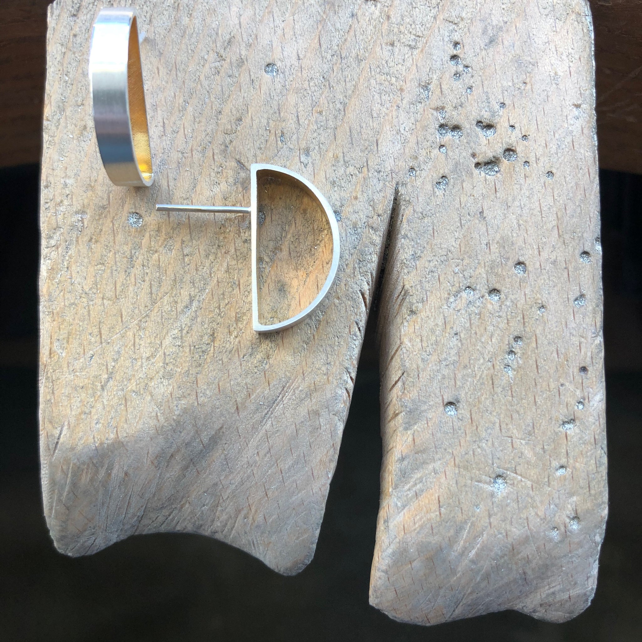 Long Slim D Earrings