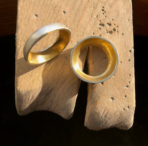 Hollow Twin Rings, Pair