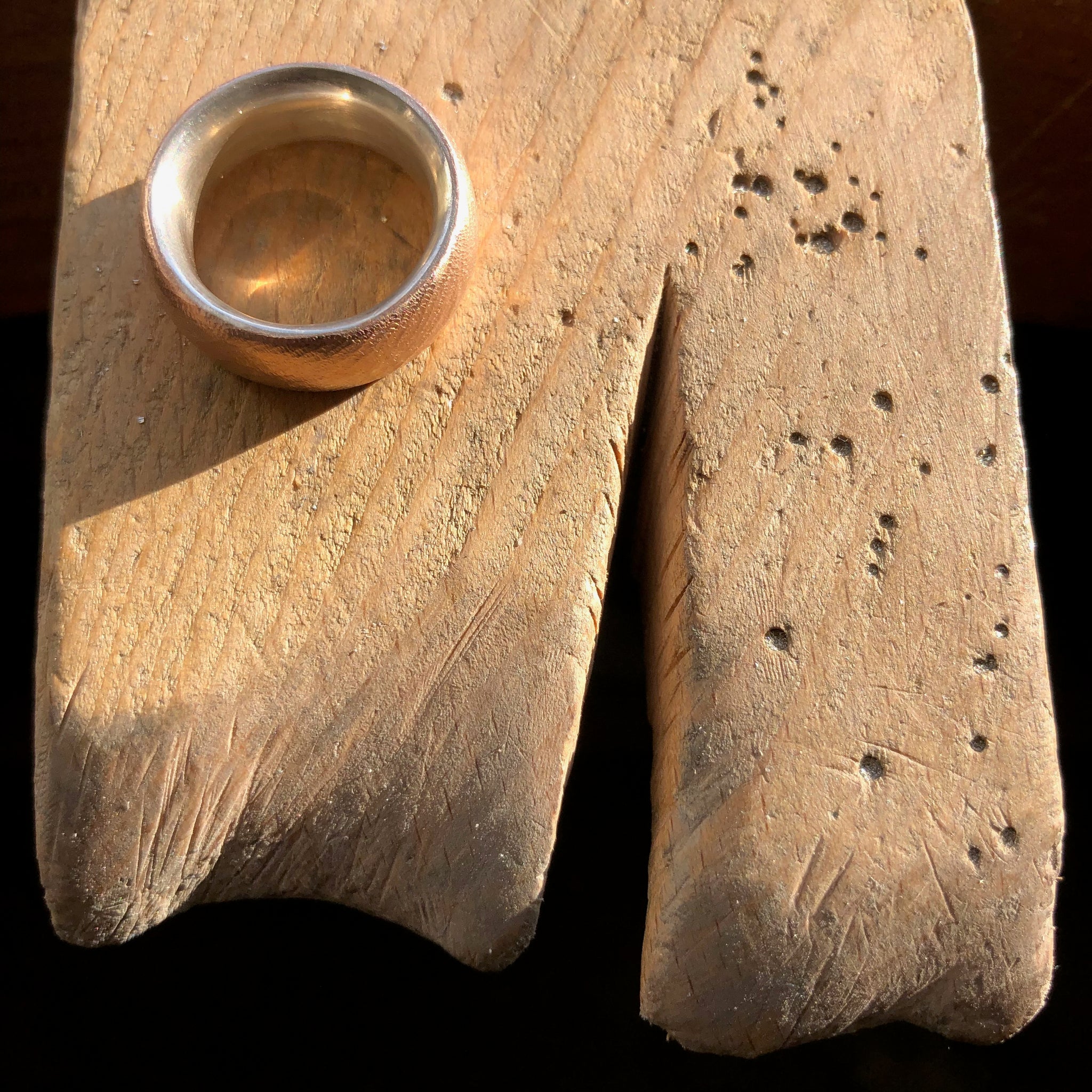 Rich Textured Ring, Rose Gold Vermeil