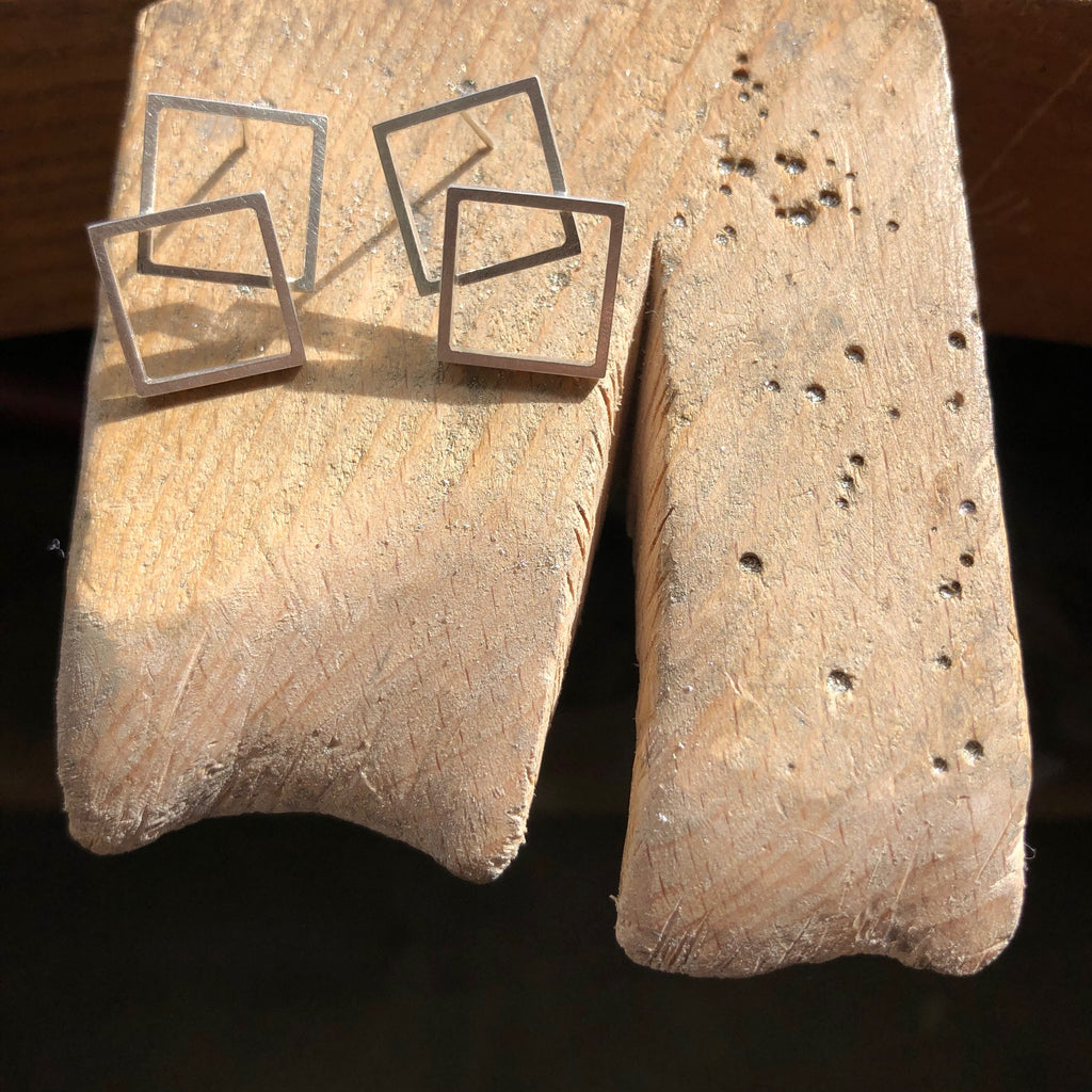 Double Square Edit Earrings, Concert Range
